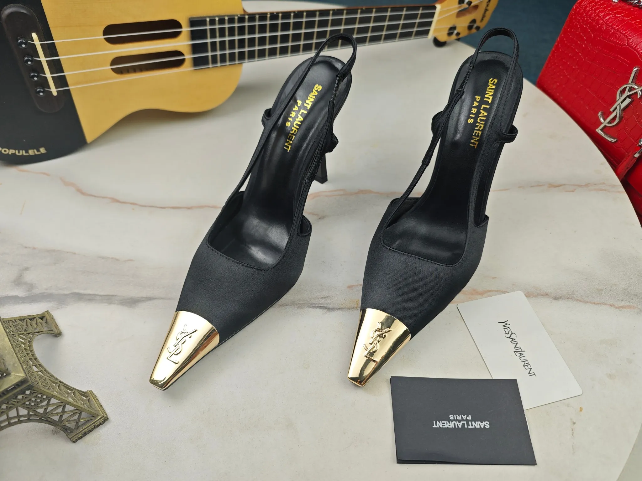 👟👟Ex-factory price 560👟👟【Saint Laurent】Yves Saint Laurent, high-heeled YSL sandals💃2024 early autumn counters are synchronized with the latest styles, YSL, and decorations👠 Classic and high-quality glamorous masterpieces, the hottest spring and summer series in the counter, with temperament, fashion, classic and attractive design style 😌The effect on the feet is particularly beautiful〰️, the material is imported from Italy, small black cow, imported black patent leather, lining, and foot pads; sheepskin, stiletto sandals, size 35-41 (34.41.42 must be customized, non-refundable) outsole; imported genuine leather outsole, complete with counter packaging